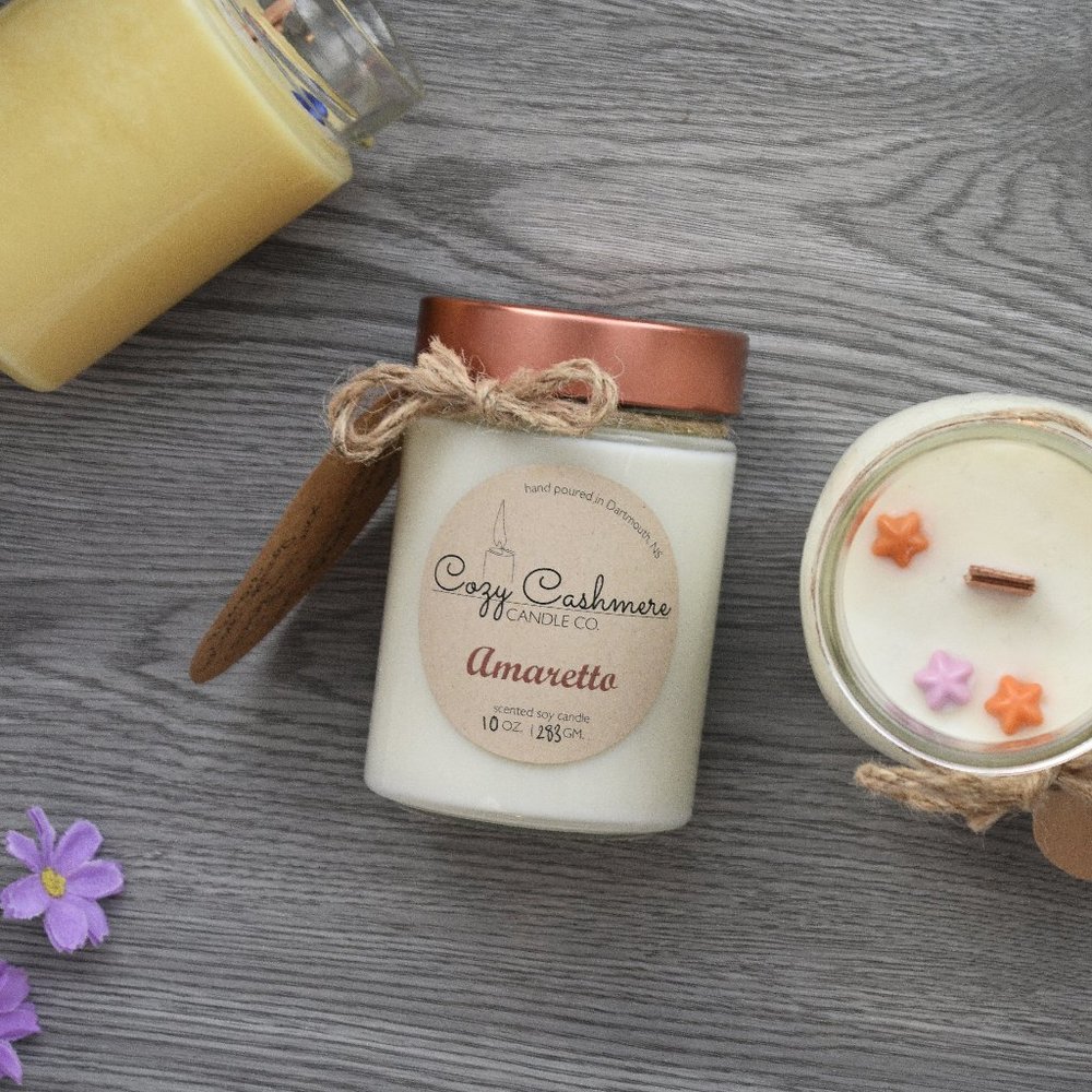 Amaretto 10oz Soy Candle Hand Poured